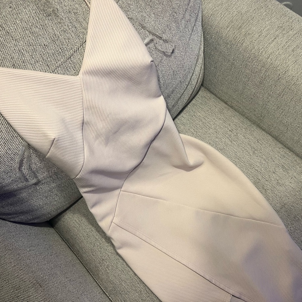 Fashion Nova Cream Bodycon Dress